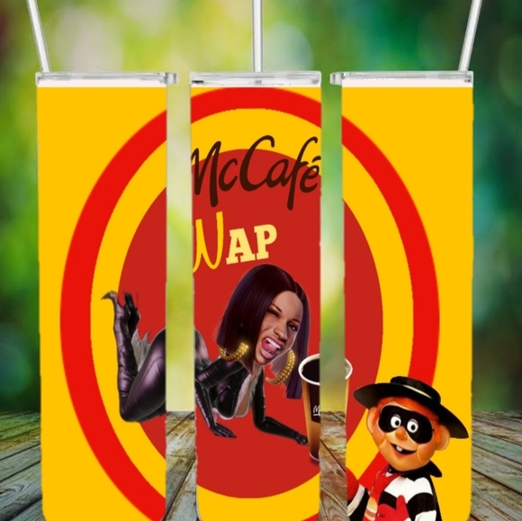 Cardi B WAP McCafe tumbler - Picture 2 of 3